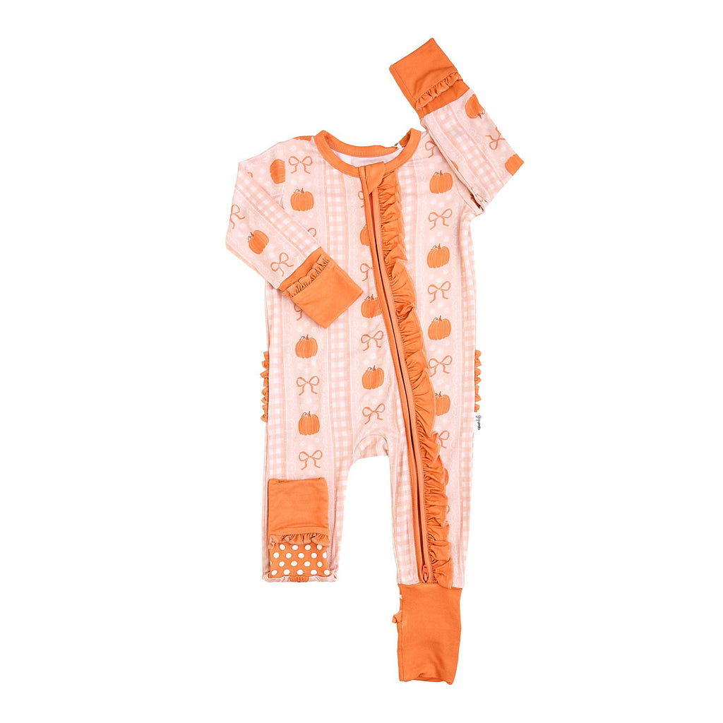 Pumpkin Ruffle Bamboo Pajamas