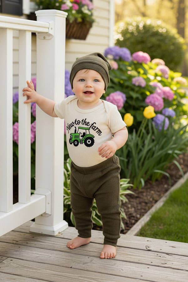 New to the Farm 3 Piece Bodysuit Set