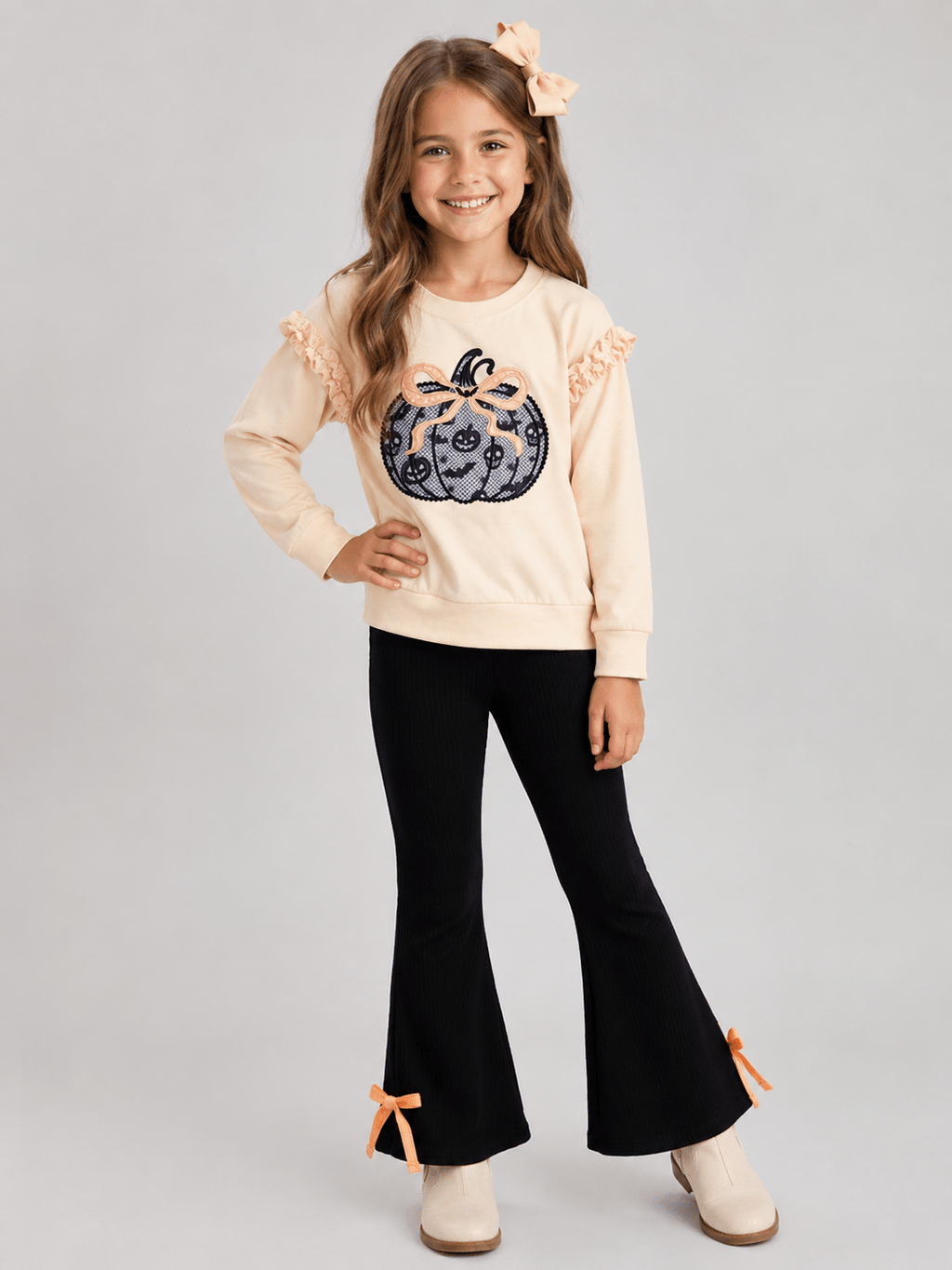 Lace Pumpkin Bell Bottom Set