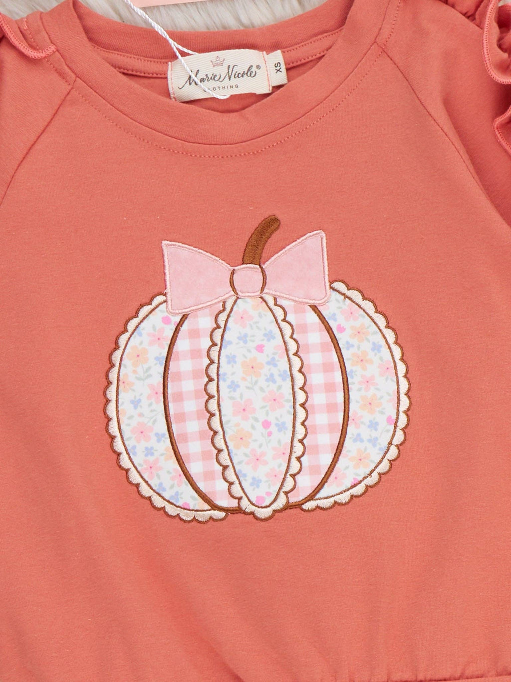 Poppy Pumpkin Bow Ruffle Set