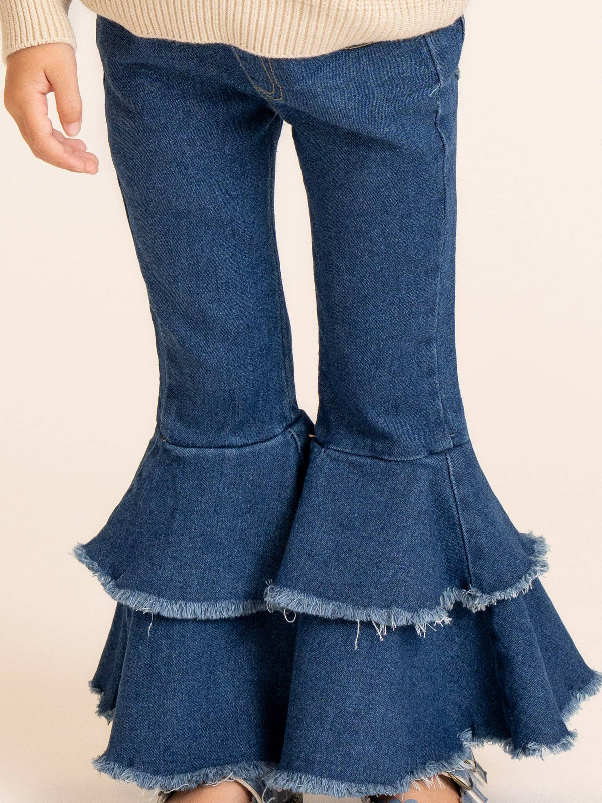 Blue Tiered Bell Bottoms