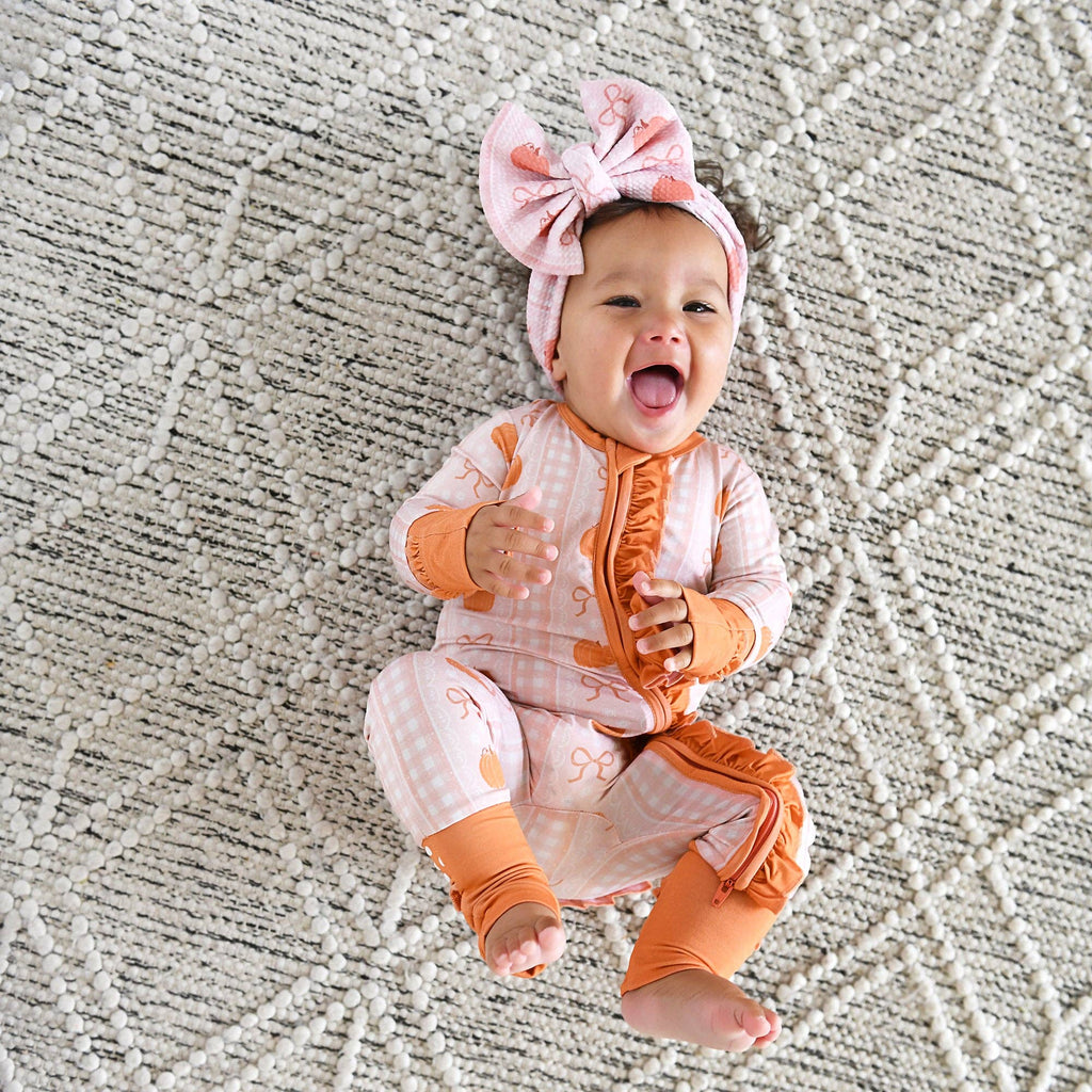 Pumpkin Ruffle Bamboo Pajamas