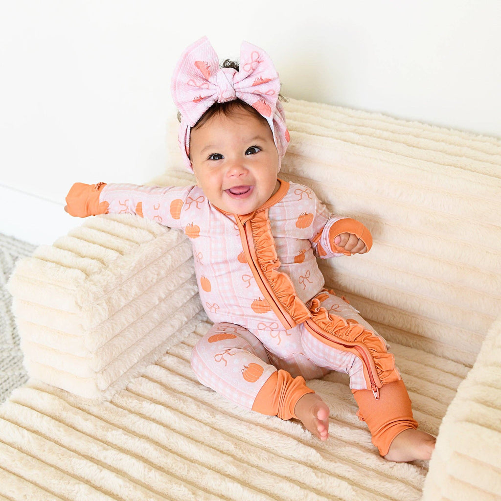 Pumpkin Ruffle Bamboo Pajamas