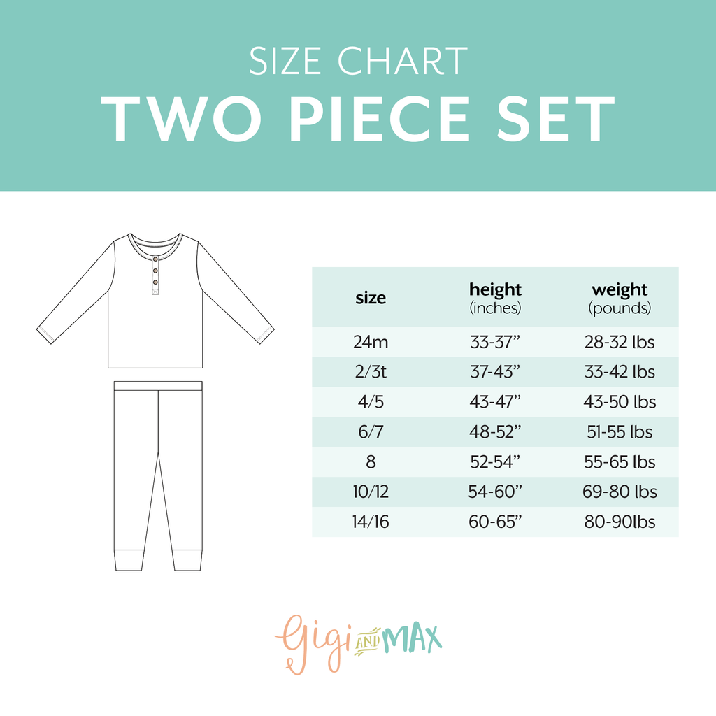 Birthday Ruffle Two Piece Bamboo Pajamas
