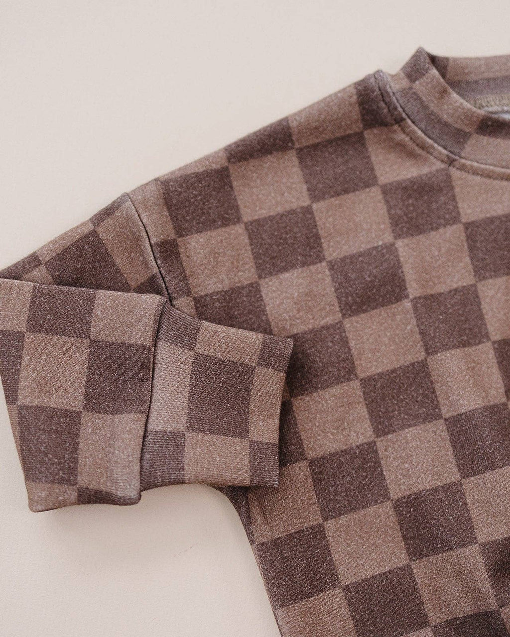 Espresso Checkered Jogger Set