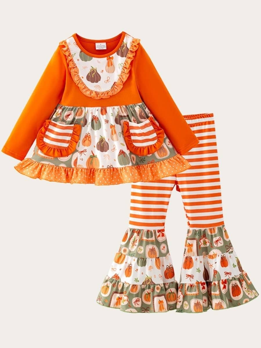 Harvest Pumpkin Bell Bottom Set
