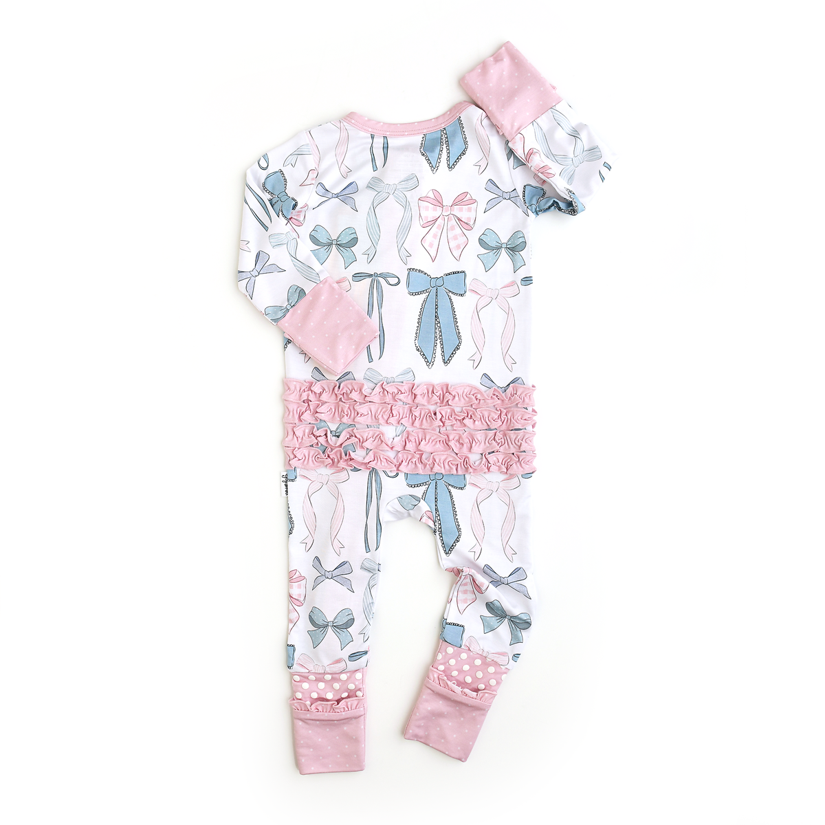 Samantha Ruffle Bamboo Pajamas - Bows