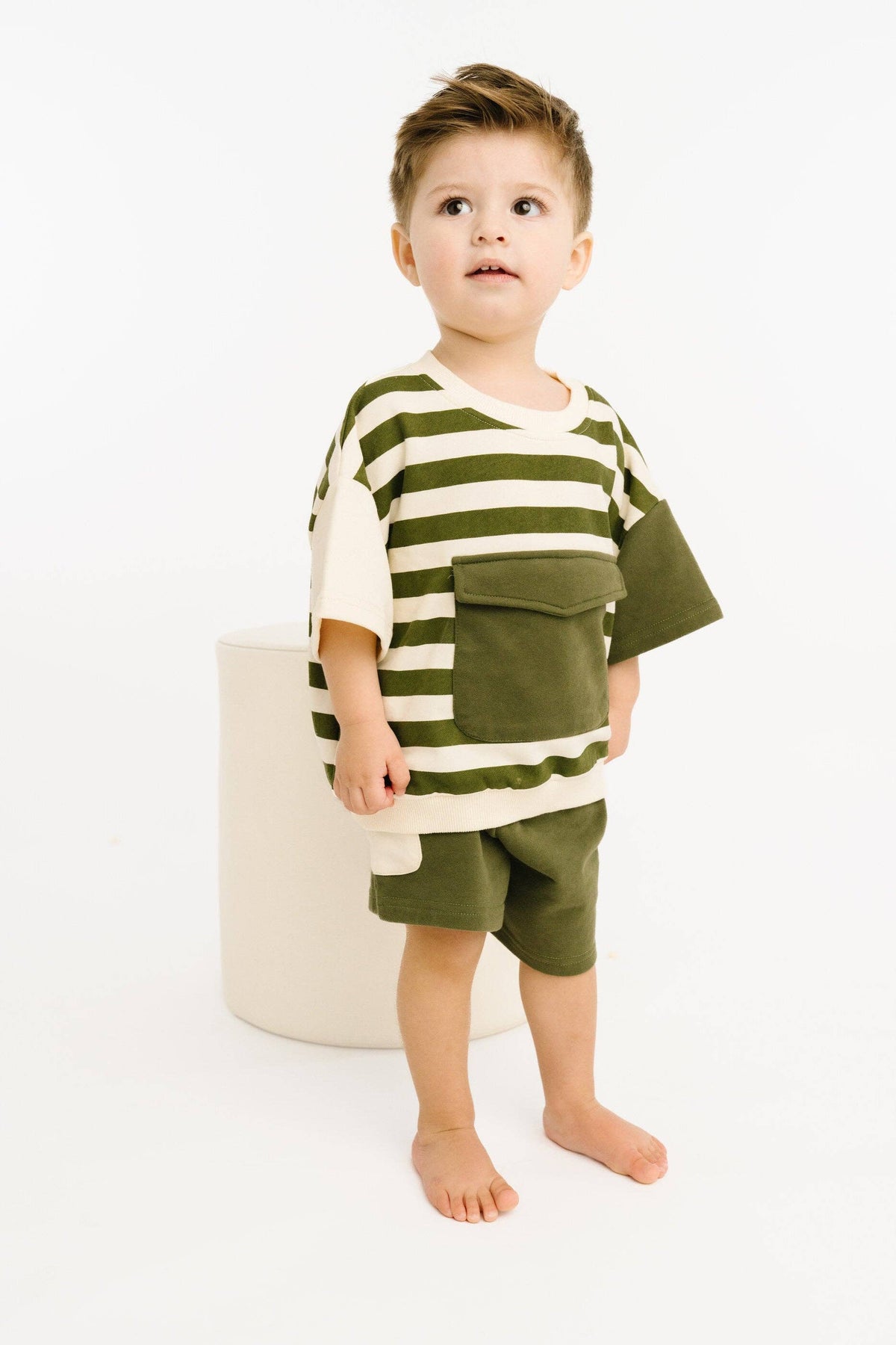 Retro Short Set - Fern