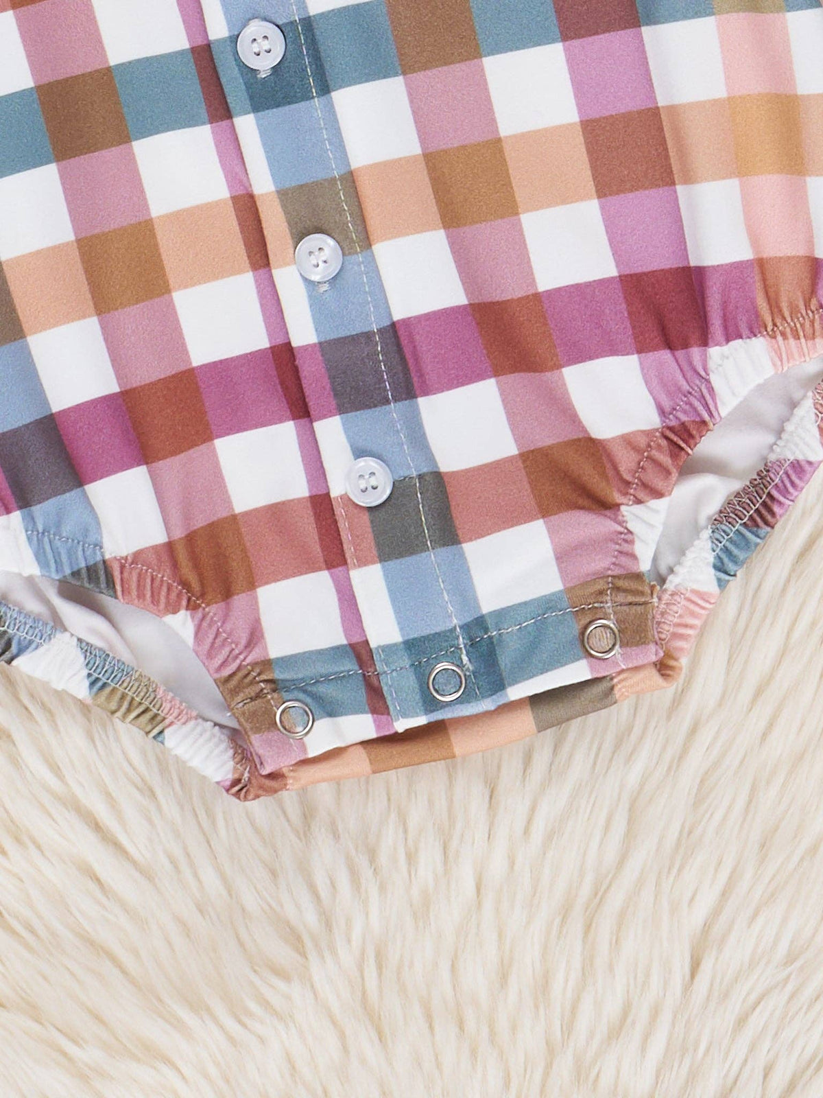Cranberry Plaid Button Up