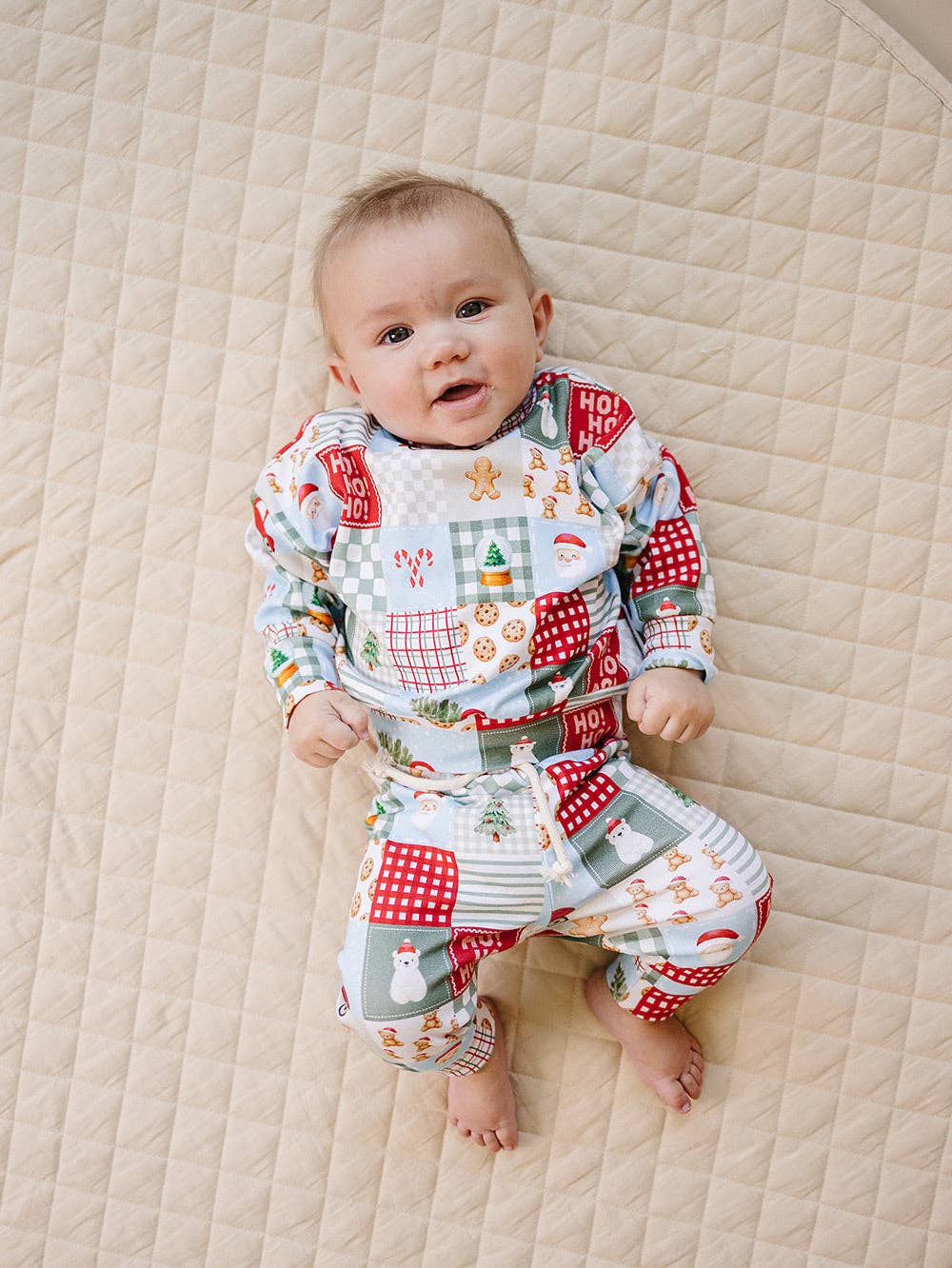 Christmas Patchwork Jogger Set