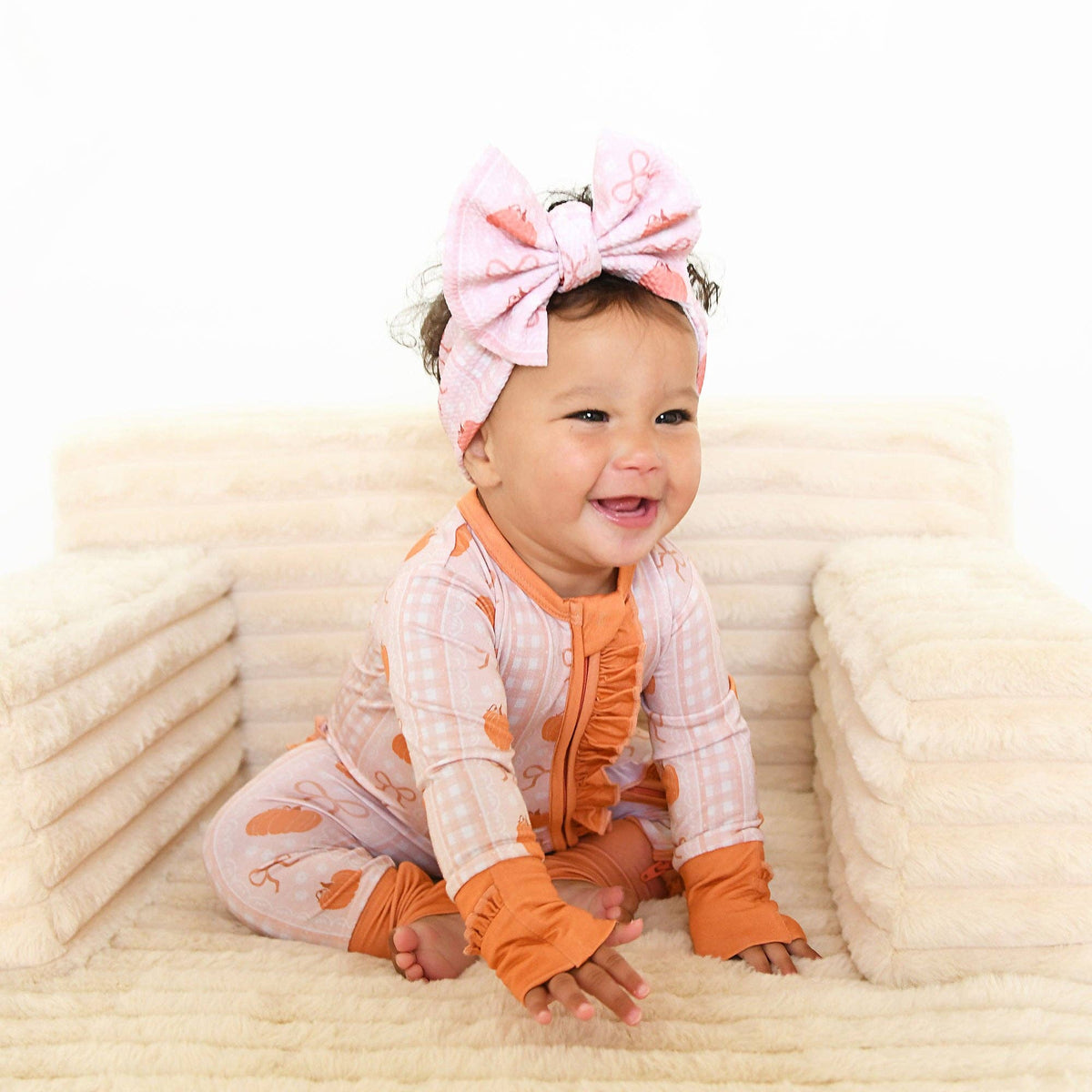 Pumpkin Ruffle Bamboo Pajamas