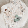 Ivory Happy Faces - 2 Piece Jogger Set
