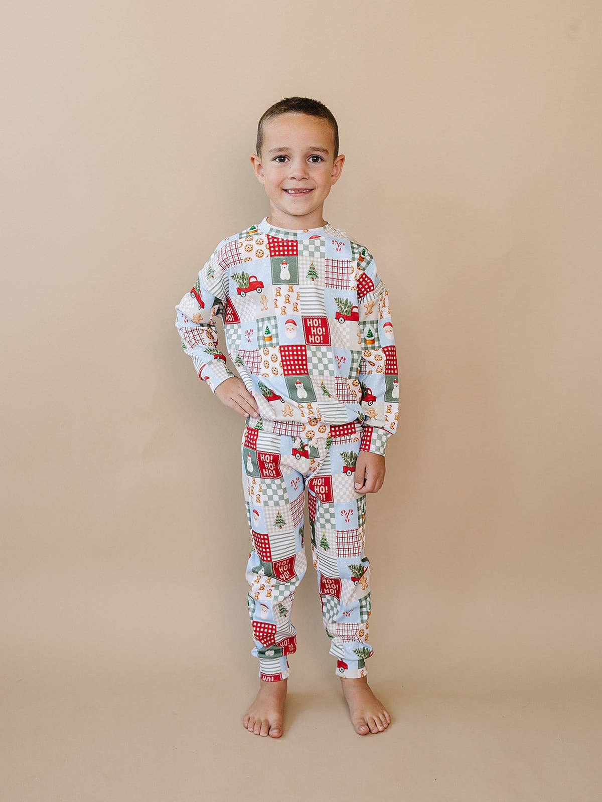 Christmas Patchwork Jogger Set