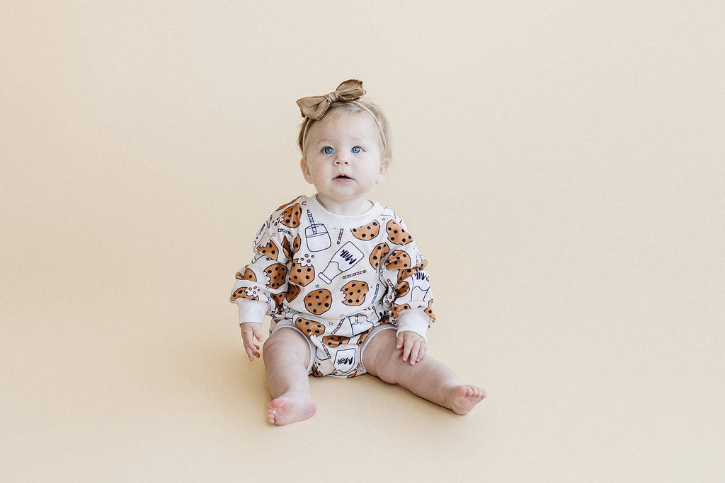 Milk and Cookies Bubble Romper