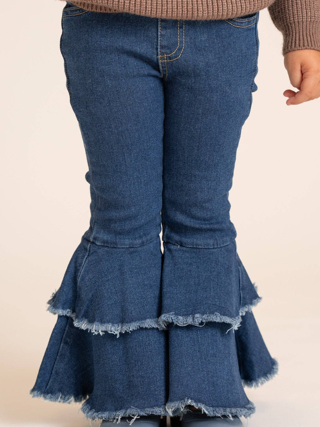 Blue Tiered Bell Bottoms