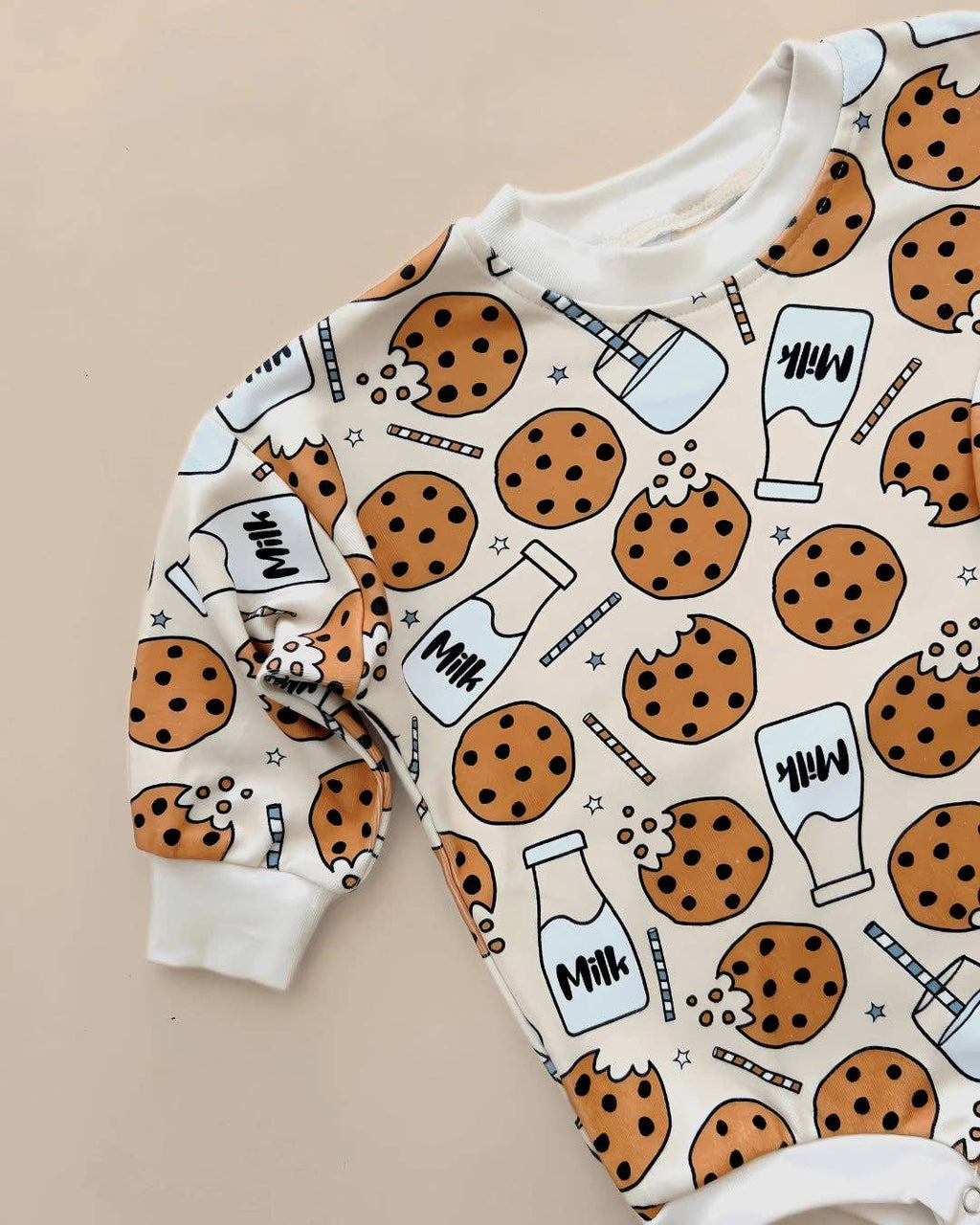 Milk and Cookies Bubble Romper