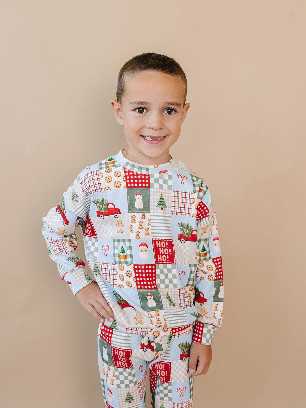 Christmas Patchwork Jogger Set