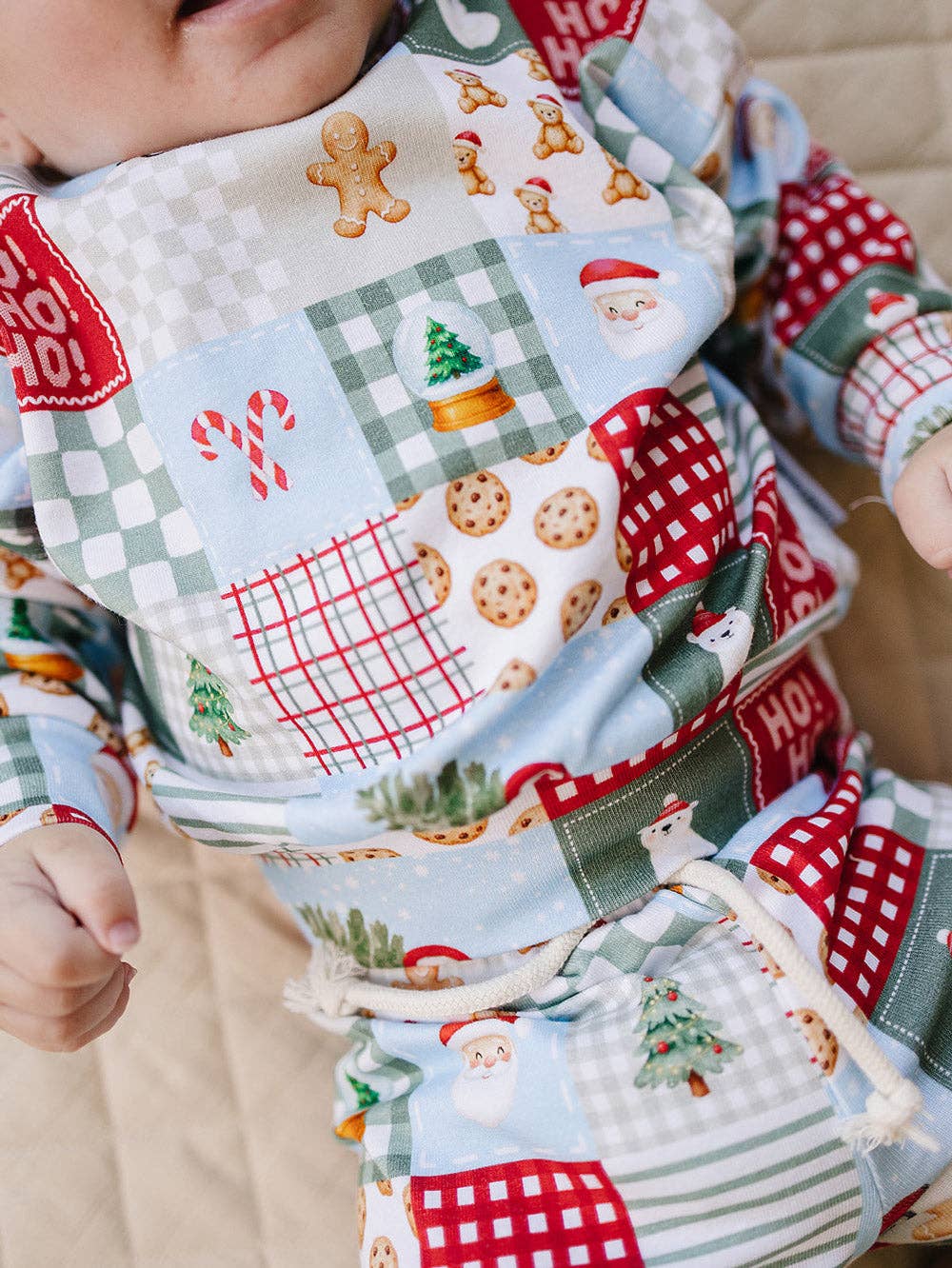 Christmas Patchwork Jogger Set