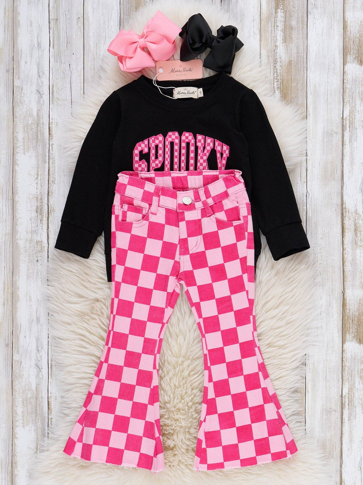 Spooky Denim Bell Bottom Outfit