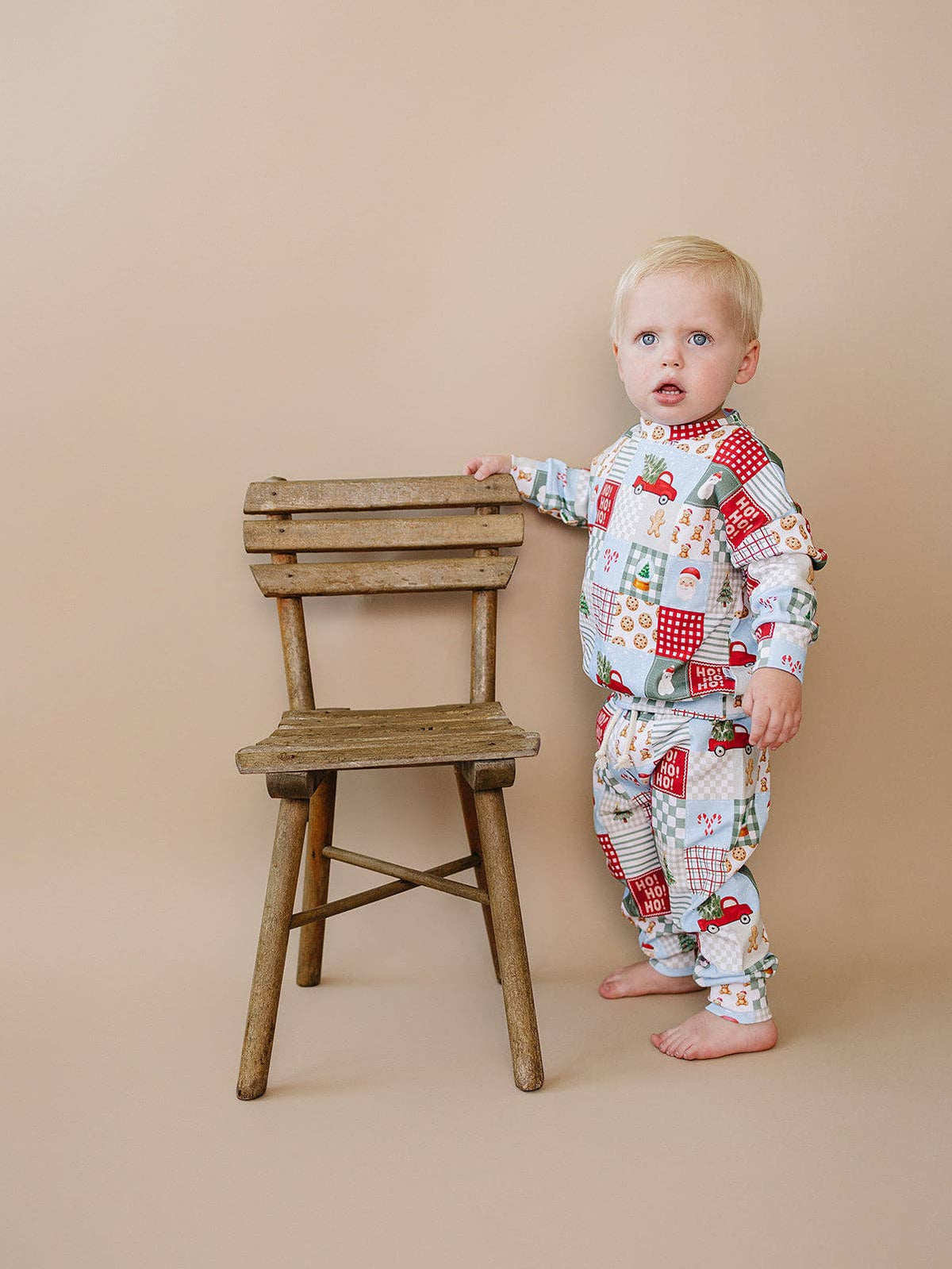 Christmas Patchwork Jogger Set