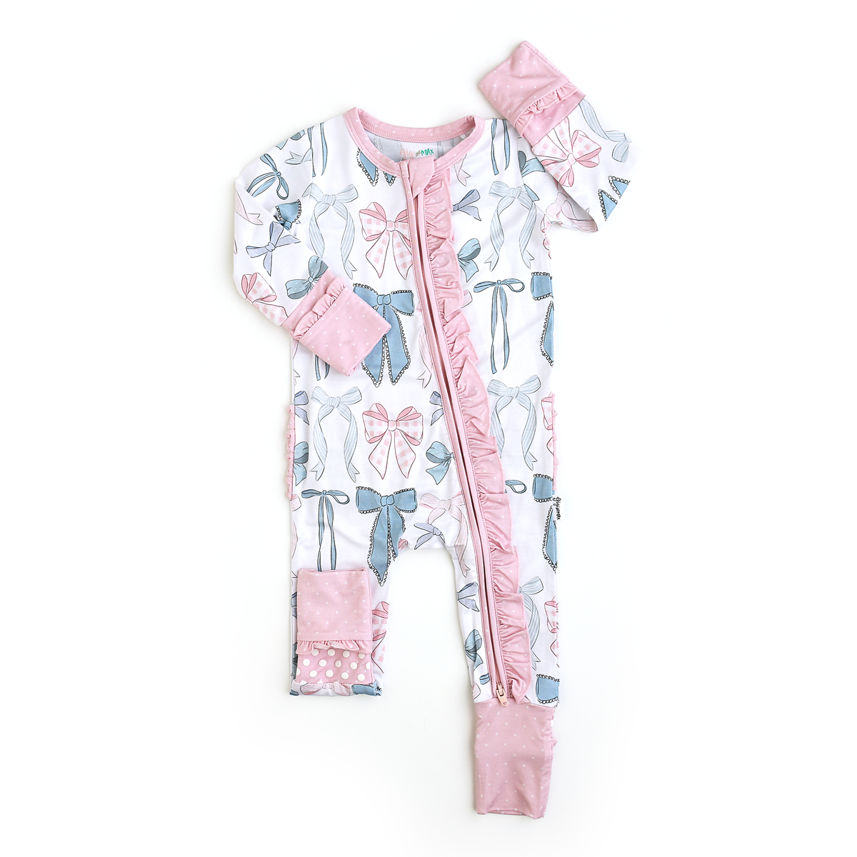 Samantha Ruffle Bamboo Pajamas - Bows