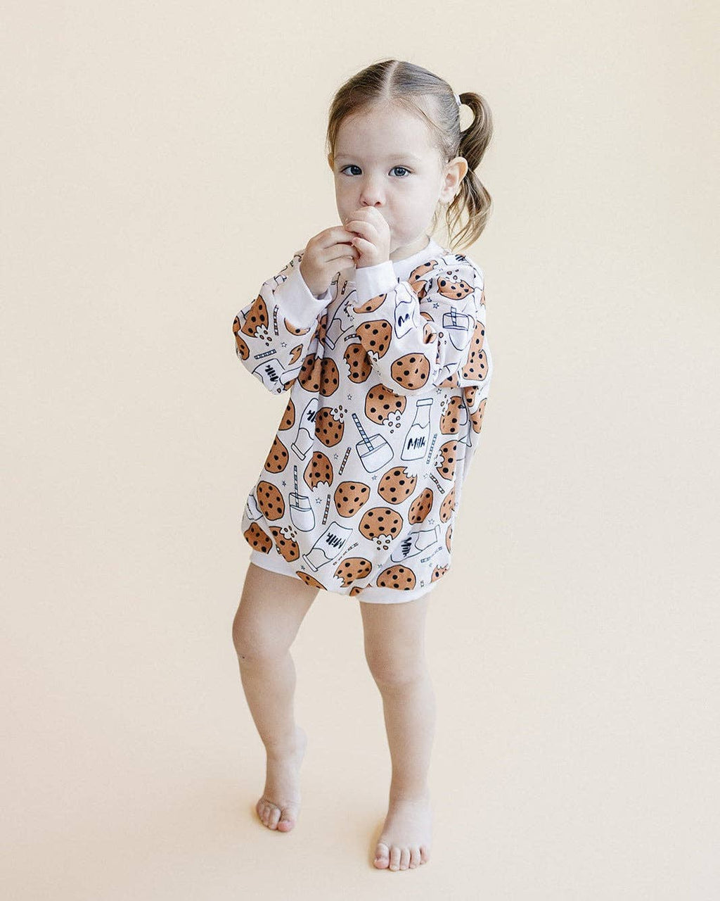 Milk and Cookies Bubble Romper