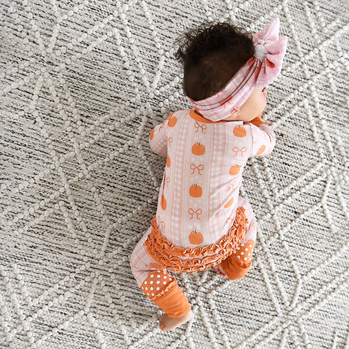 Pumpkin Ruffle Bamboo Pajamas
