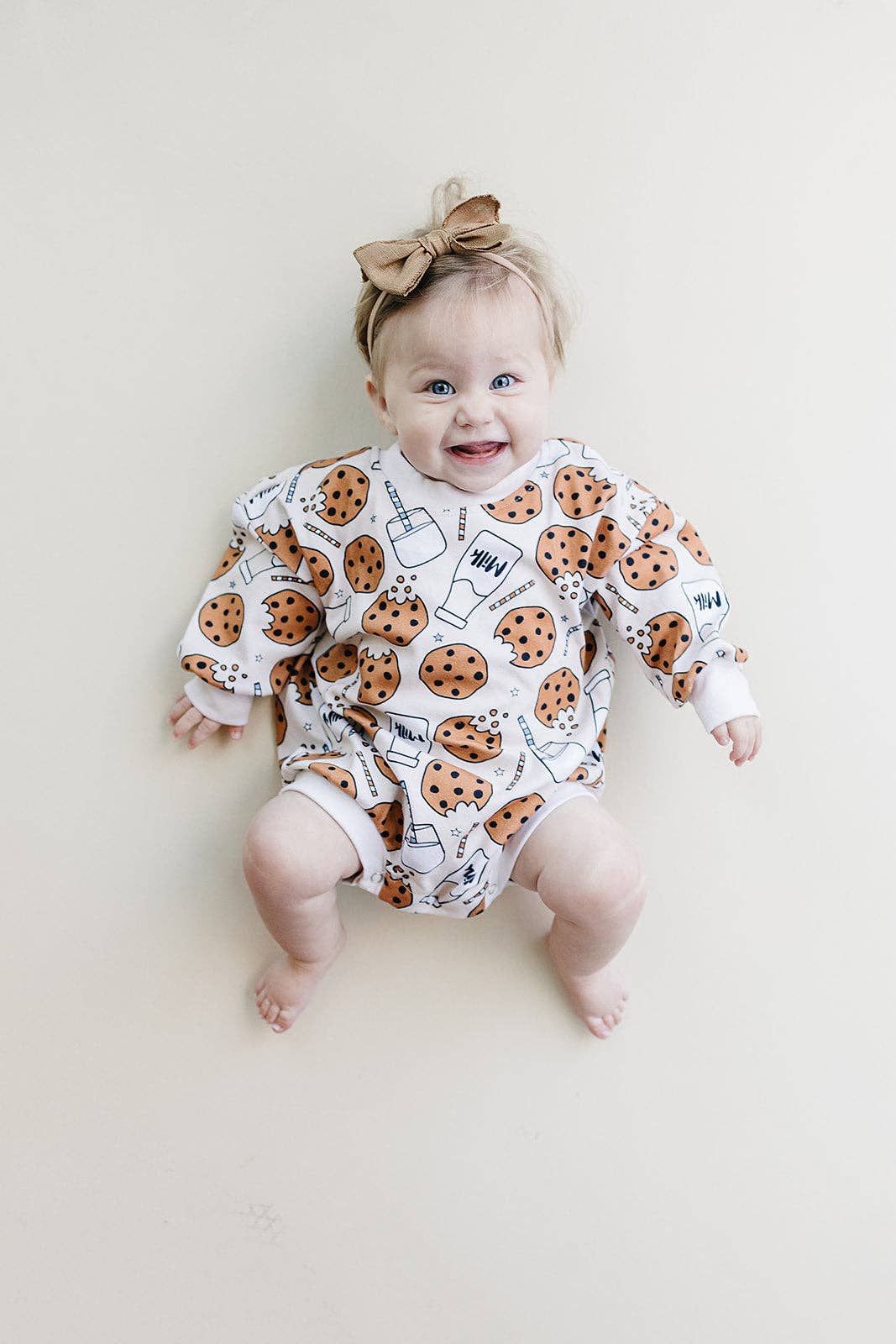 Milk and Cookies Bubble Romper