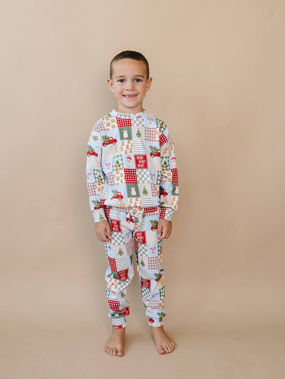 Christmas Patchwork Jogger Set