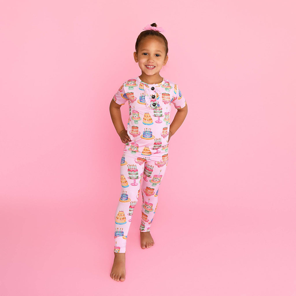 Birthday Ruffle Two Piece Bamboo Pajamas