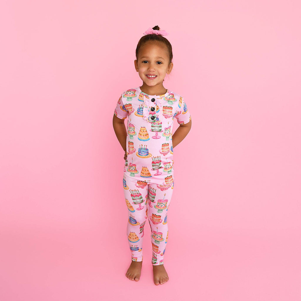 Birthday Ruffle Two Piece Bamboo Pajamas