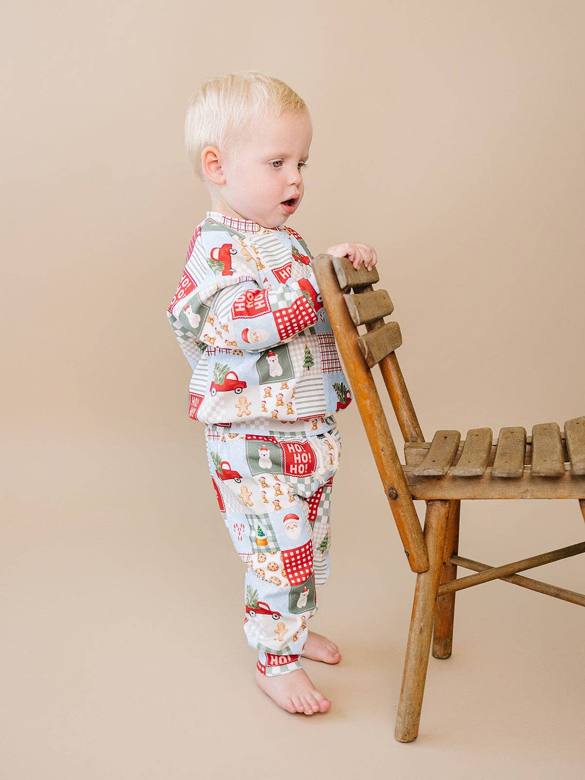 Christmas Patchwork Jogger Set