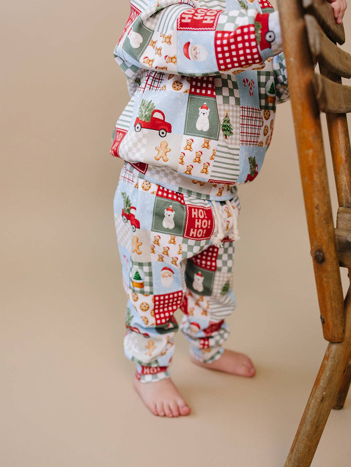 Christmas Patchwork Jogger Set