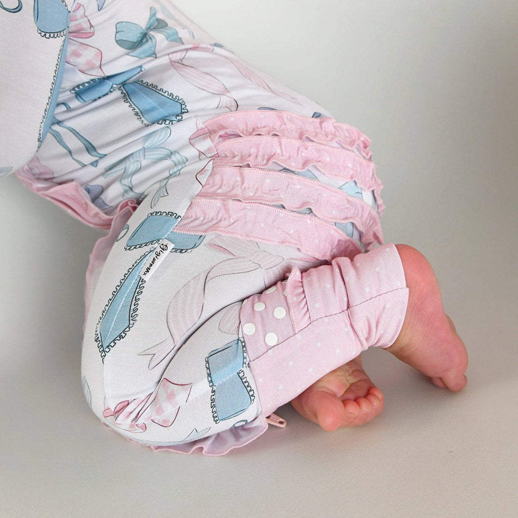 Samantha Ruffle Bamboo Pajamas - Bows